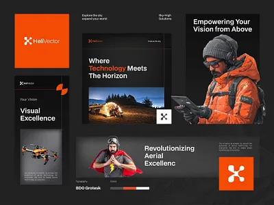 Drone company logo / technology brand drone drone company logo drone logo tech tech logo