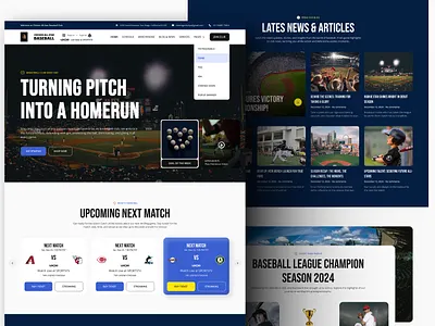 All-Star Baseball Club – Landing Page UI Design baseballdesign branding clubwebsite communitydriven dribbbleshots figmadesign graphic design landingpage sportsui ui uxdesign web design