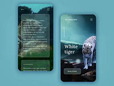 White Tiger Mobile App Design 📱🐯 branding design graphic design typography ui ux webdesign арт веб вебсайты концепт приложения рекомендации