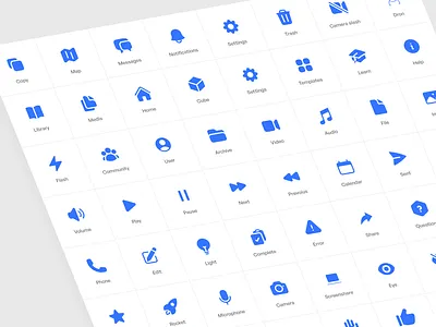 Icons set design system icon kit navigation set svg typography