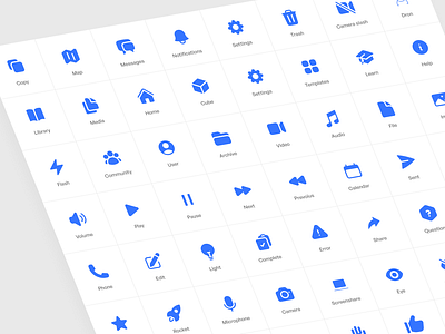 Icons set design system icon kit navigation set svg typography