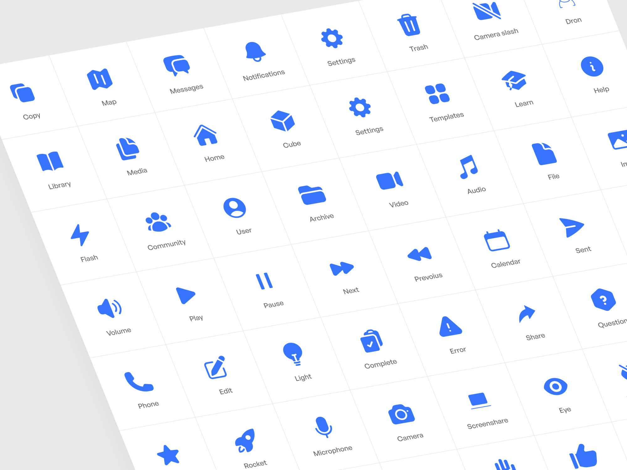 Example of Iconography & Custom Icons