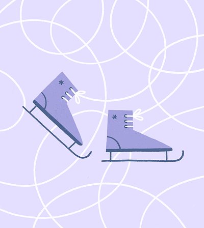 Ice Drawings ice ice skates illustration laces procreate skates skating texture