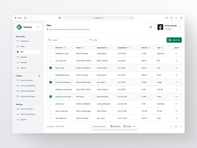Bulk Operations UI – Taskora Files Dashboard admin panel dasboard ui dashboard dashboard ui design desktop file file dashboard file management management project project management saas ui uidesign uiux ux uxdesign web design website