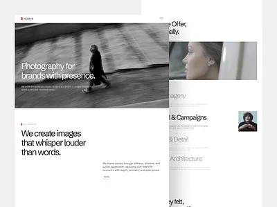 Framer Minimalist Website agency website clean design figma framer framer template landing page minimalist photo studio photography portfolio website simple studio ui design user interface web design webflow website