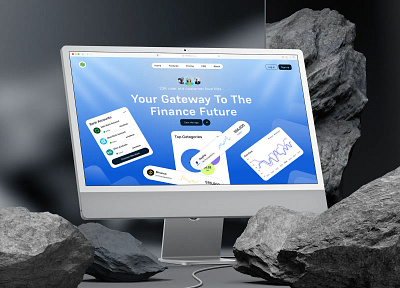 Finance Landing Page b2b banking banking app clean ewallet finance financial fintech fintech app landing page modern money saas transactions transfer ui ux wealth management web design website