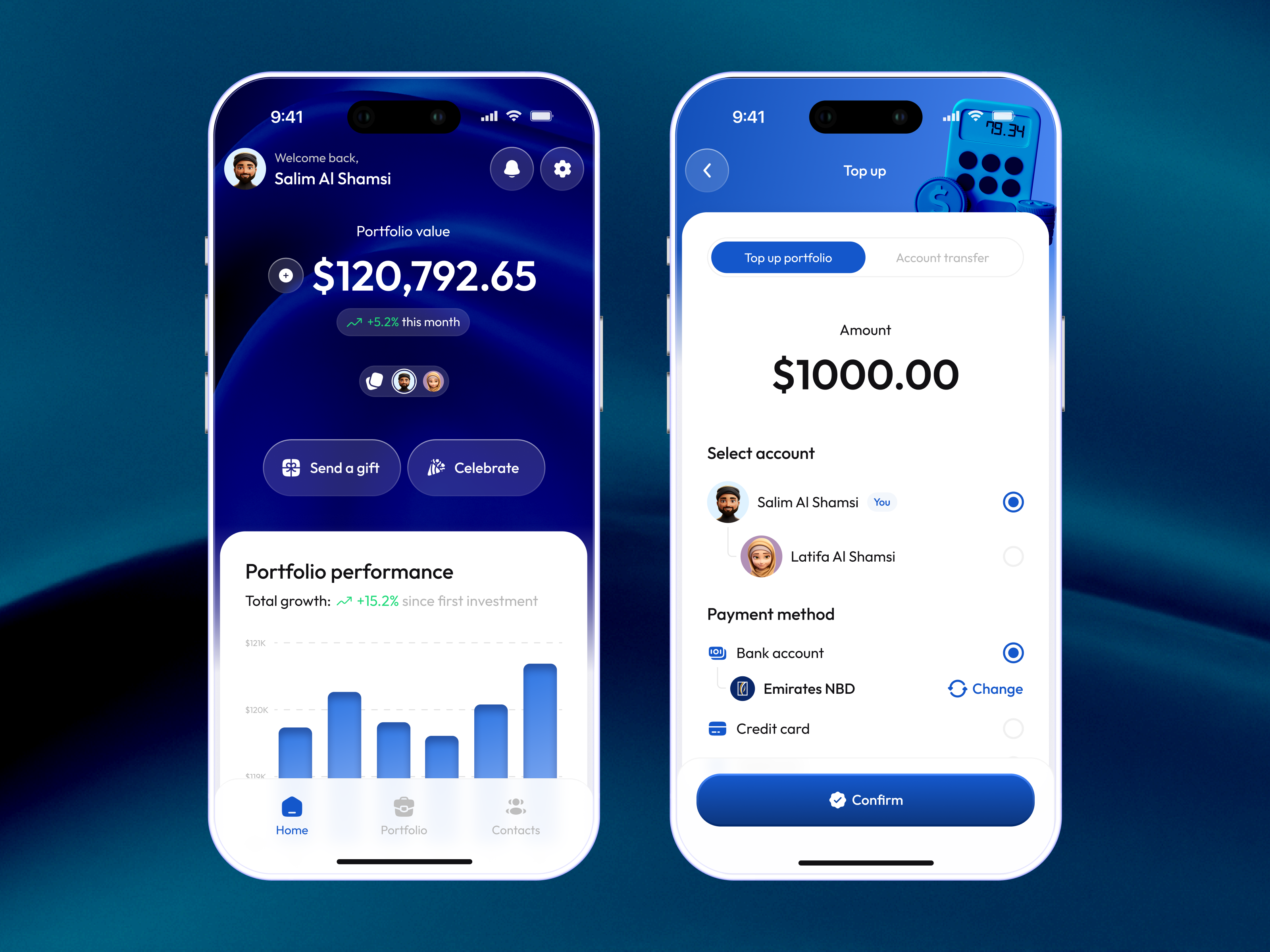 Example of Fintech Mobile App UI/UX Design