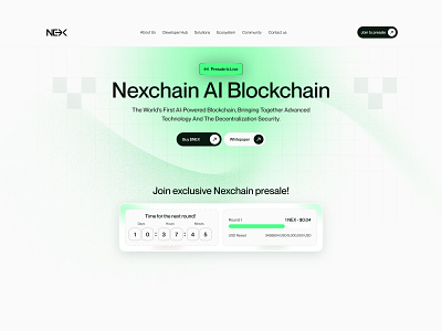 AI Blockchain Landing Page ai ai service aridrop blockchain blockchain ai blockchain landing page crypto crypto design crypto landing page graphic design landing page layer 1 presale tokenomics web design web3 website