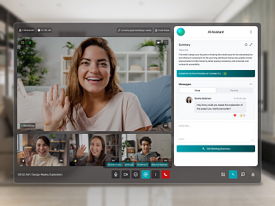 Connectly - Video Conference Dashboard ai conference dashboard design meeting ui ux video web website