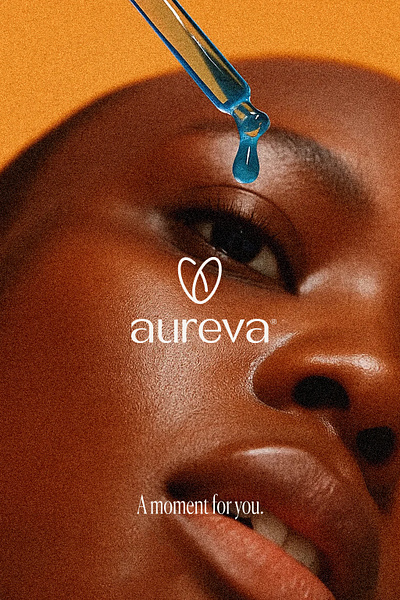 Aureva Logo & Art Directing branding clean cosmetics design logo logotype minimal simple skincare typography