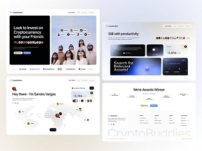 Crypto App Landing Page app design banking bitcoin blockchain crypto cryptocurrency defi ethereum exchange fintech hero section investment landing landing page nft platform saas trading wallet web design inspiration