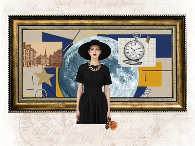 Abstract Collage astract branding collage fashion graphic design modern typography