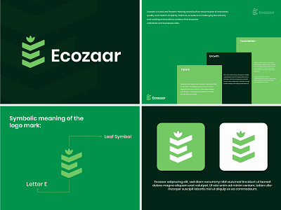 Eco Logo Design & Brand Identity branding brandingidentity brandmark ecologo ecozaar graphic design leaflogo logo logotype modern naturallogo sohelrana404