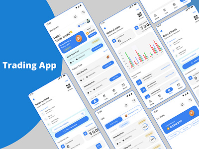 Trading Mobile App figma mobile app mockup product design tradingapp ui uidesign ux