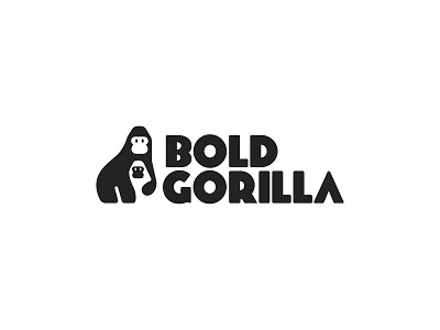 Bold Gorilla logo brand branding design elegant family gorilla graphic design logo logo design logo designer logodesign logodesigner logotype modern negative space negativespace parents