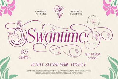 Swantime Typeface design font fonts letteing typeface