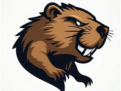 Beaver Mascot Logo branding design