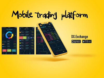 Trading Platform Mobile app - UX/UI Design app branding design designs graphic design ui ux