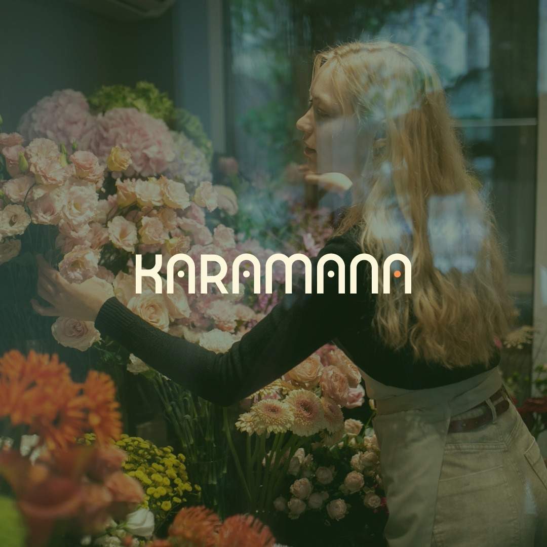 Karamana Fairtrade – Visual Identity & Logo Design brand brand identity branding branding agency branding project design flower graphic design illustration karamana logo logo design petal vector