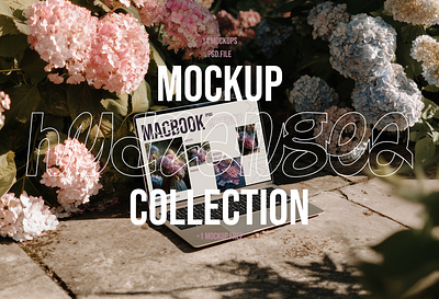 Hydrangea Glow | Mockup Collection | Free Mockup branding creativemockups design designpresentation devicemockup etsy floral ipad iphone macbook mockup mockup free nature pastel psdmockup realisticmockup streetstyle uiuxmockup urbandesign web
