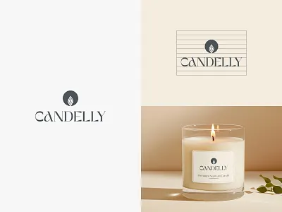 Luxury Candle Brand Logo Design brand logo branding candle logo design logo logo design logo mark logos luxury minimal minimal logo modern premium logo symbol