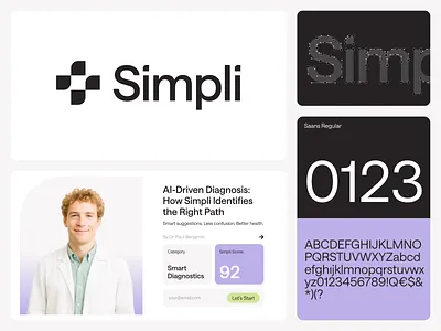 Simpli – Brand Identity Overview ai aihealth appbrand bento brand branding cross design graphic design grid health icon illustration logo logodesign minimal s letter tech technologyy typography