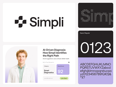 Simpli – Brand Identity Overview ai aihealth appbrand bento brand branding cross design graphic design grid health icon illustration logo logodesign minimal s letter tech technologyy typography