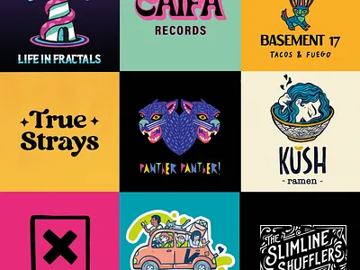 2024-2025 Favourite Logos Logotypes brand assets brand design branding illustrated branding illustrated logo logo logo design logotype