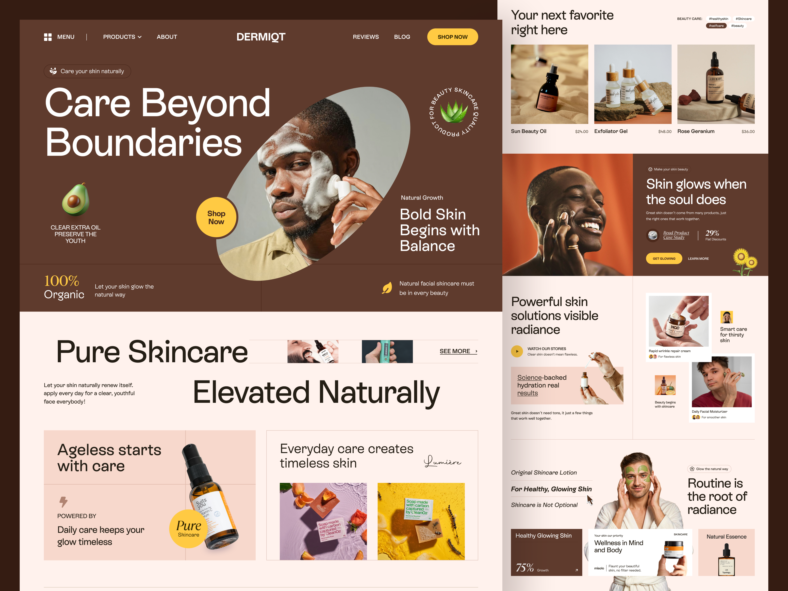 Example of Website Design (3 Pages)