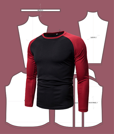 Dynamic Raglan Sleeve T-Shirt Design 3d 3dmockup branding design fashion illustration fashiondesign fashionillustration illustration tech pack ui