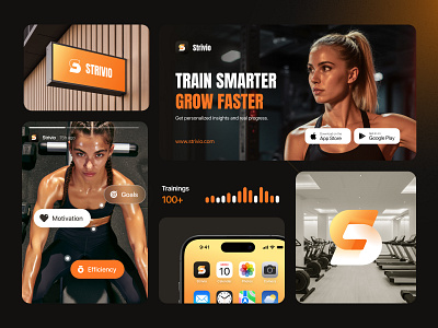 Branding, Logo for Fitness brand guidelines brand identity branding design fitness graphic design identity logo logo design logo designer logo ui logotype packaging poster vector visual identity