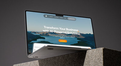 A Bold Digital Presence for an AI Chatbot ai design design framer glassmorphism graphic design motion tech ui ux website