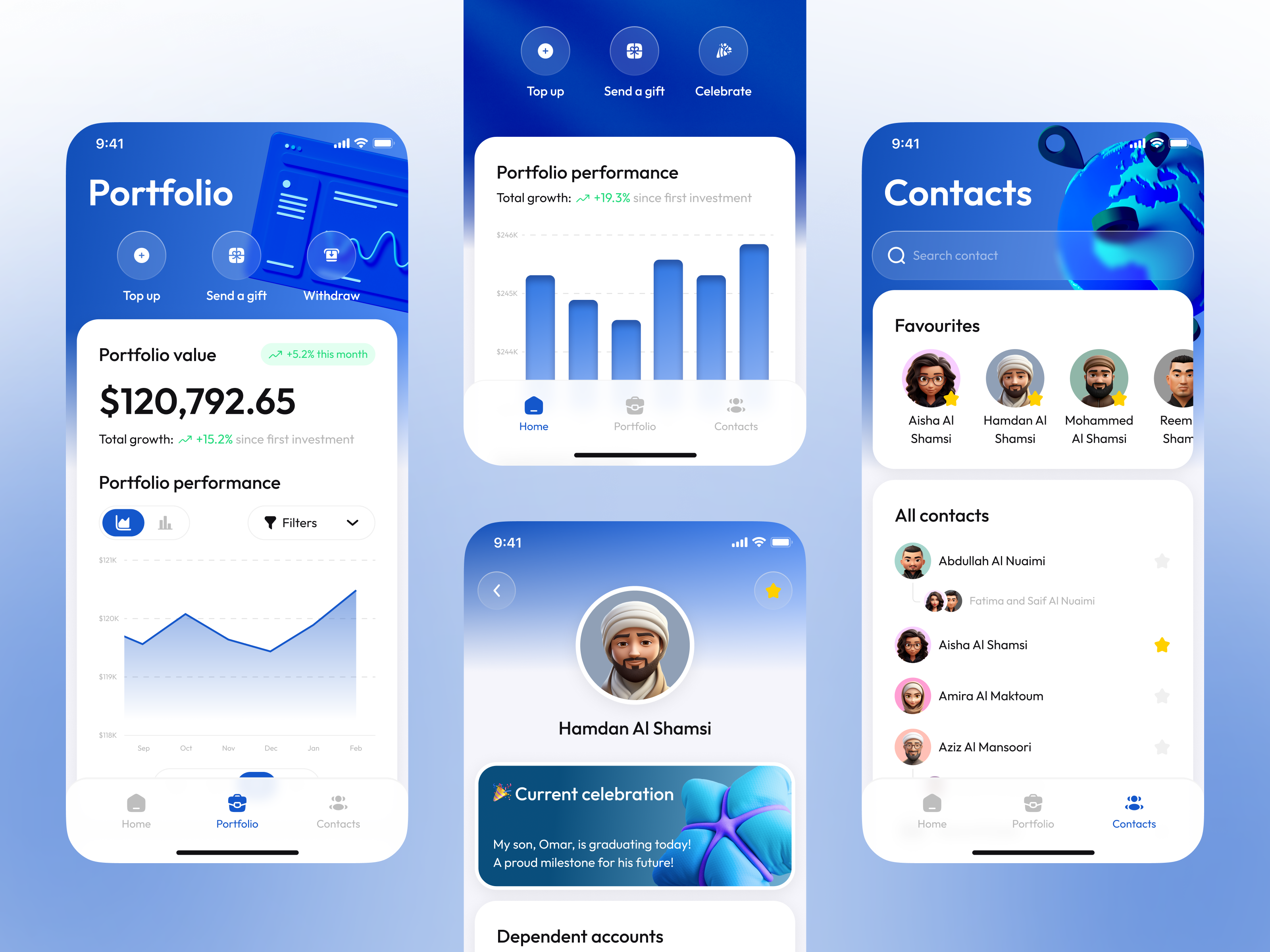 Example of Fintech Mobile App UI/UX Design