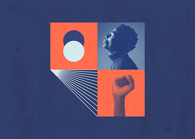 Collage 19 black community blacklivesmatter collage collage art colors design editorial editorial design geometry halftone old photoshop poster poster art risograph vintage
