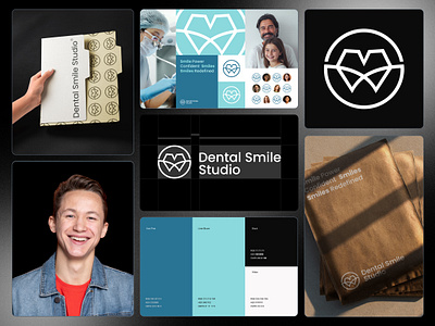 Dental Smile Studio™ Dental logo and branding animation branding dental brand identity dental logo design dental logo inspiration dental office branding dentist branding dentist logo ideas design fashion graphic design medical logo modern dental logo orthodontist logo design pediatric dental logo tooth logo design