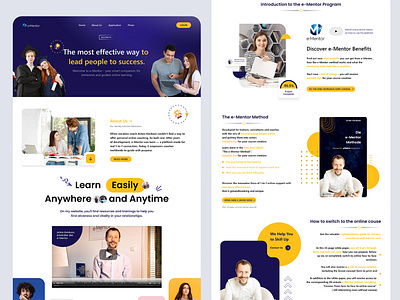 E-Mentor Website Design website design