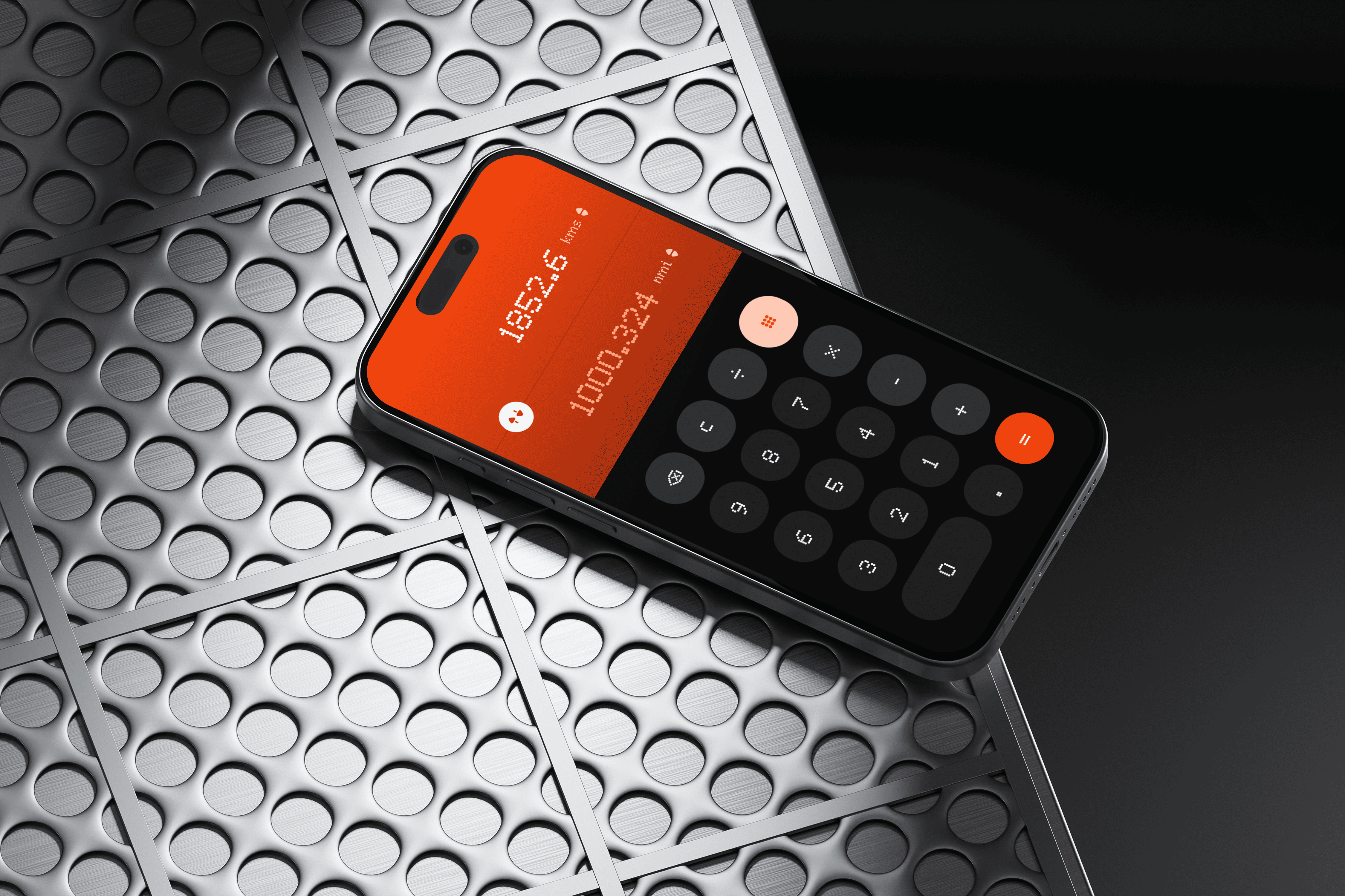 Unit Converter · Mobile App UI · Calculator Interface 004 animation calculator category selector conversion daily ui dot matrix interaction design micro interaction minimalist design mobile interface nothing os swipe gesture ui animation ui design unit converter ux visual hierarchy