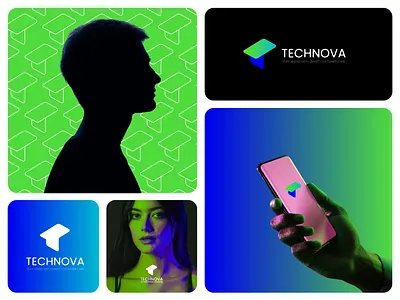 Technova Brand Identity 3d advertising design animation app design brand visuals branding design graphic design icon pack design illustration logo logo design logo mockup motion graphics pattern startup tech ui website