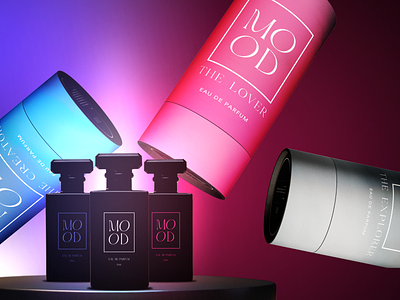 MOOD Fragrances branding corporate identity fragrance graphic design packaging