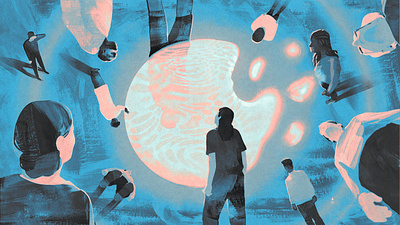Uncertainty branding character concept conceptual design editorial folioart illustration
