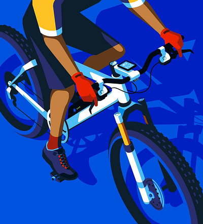 Mountain Bike bike design digital folioart illustration illustrator vector