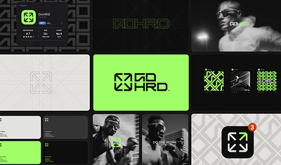 GO-HRD — A Brand in Relentless Motion brand branding design graphic design icon logo sports branding typography wordmark