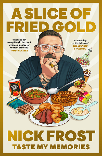 A Slice Of Fried Gold book cover digital folioart illustration portrait portraiture