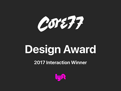 Lyft App Core77 Design Award 2017 amp android award core77 design dog driver find interface ios light lyft match optical rider rideshare simple ui ux winner