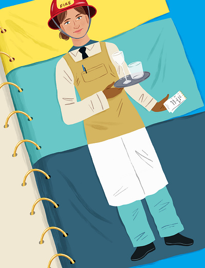 Choose Your Own Career Adventure character digital editorial folioart illustration