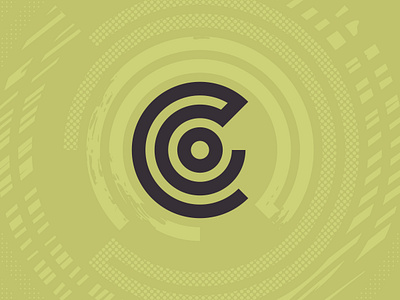The Curio Collective Brand Mark brand identity brand mark branding brush design graphic design half tone icon logo mark texture the curio co vector