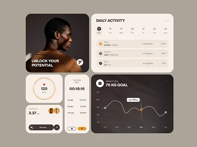UI-UX for a Fitness Product ✦ Movto design interface product service startup ui ux web website
