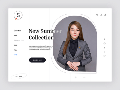 Clean and simple shopping page for a Shopify store. design graphic design herosection illustration landingpage shopping typography ui