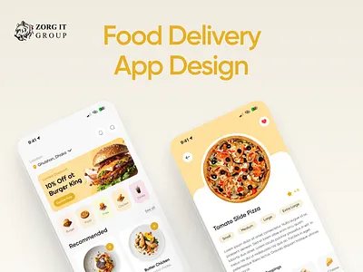 🍔 Food Delivery App UI – Fast, Fresh & User-Friendly branding creativeagency design illustration logo ui uiux uiuxdesign ux webdesign
