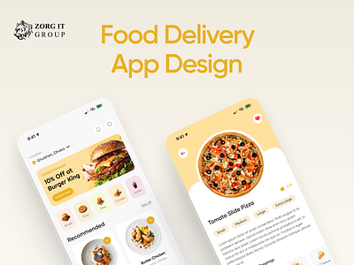 🍔 Food Delivery App UI – Fast, Fresh & User-Friendly branding creativeagency design illustration logo ui uiux uiuxdesign ux webdesign